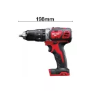 MILWAUKEE Mașină de găurit cu percuție cu acumulator M18 BPD-0 (fără baterie + încărcător)