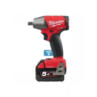   Șofer cu impact fără fir MILWAUKEE M18 ONEIWF12-502 x (2 x baterie de 5,0 Ah + încărcător)