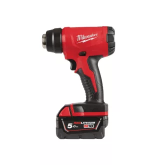   Suflantă de aer cald fără fir MILWAUKEE M18 BHG-502C (2 baterii de 5,0 Ah + încărcător)