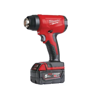   Suflantă de aer cald fără fir MILWAUKEE M18 BHG-502C (2 baterii de 5,0 Ah + încărcător)
