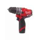 MILWAUKEE Mașină de găurit cu percuție cu acumulator M12 FPDXKIT-202 x (2 x baterii de 2,0 Ah + încărcător)