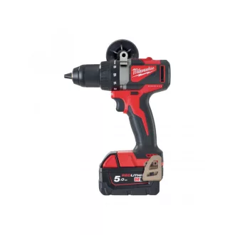   Mașină de găurit cu acumulator MILWAUKEE M18 BLDD2-502 x (2 x baterii de 5,0 Ah + încărcător)