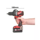 MILWAUKEE Mașină de găurit cu percuție cu acumulator M18 BLPD2-502 x (2 x baterii de 5,0 Ah + încărcător)