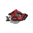 MILWAUKEE Ferăstrău circular fără fir M18 BLCS66-502 x fără perie de cărbune (2 x baterii de 5,0 Ah + încărcător)
