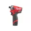 Șofer cu impact MILWAUKEE cu acumulator M12 FQID-202 x 1/4" HEX (2 x 2,0 Ah baterie + încărcător)