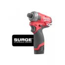 Șofer cu impact MILWAUKEE cu acumulator M12 FQID-202 x 1/4" HEX (2 x 2,0 Ah baterie + încărcător)