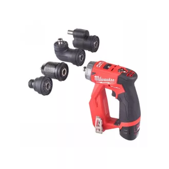   Mașină de găurit cu acumulator MILWAUKEE M12 FDDXKIT-202 x (2 baterii de 2,0 Ah + încărcător)