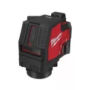 Laser cu linii încrucișate fără fir MILWAUKEE L4 CLL-301C (1 baterie de 3,0 Ah + cablu de încărcare USB)