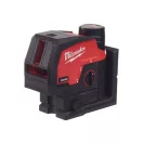 Laser M12 CLLP-301C cu linie încrucișată și punct încrucișată fără fir MILWAUKEE (1 baterie de 3,0 Ah + cablu de încărcare USB)