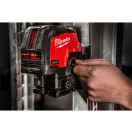 Laser M12 CLLP-301C cu linie încrucișată și punct încrucișată fără fir MILWAUKEE (1 baterie de 3,0 Ah + cablu de încărcare USB)