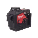 MILWAUKEE Laser cu 3 planuri fără fir M12 3PL-401C (1 x baterie de 4,0 Ah + încărcător)