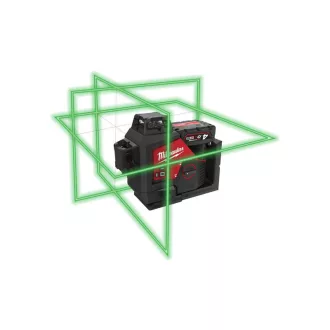   MILWAUKEE Laser cu 3 planuri fără fir M12 3PL-401C (1 x baterie de 4,0 Ah + încărcător)
