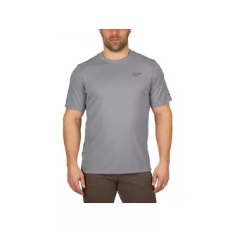   Tricou tehnic MILWAUKEE cu mânecă scurtă gri WWSSG-S WORKSKIN™