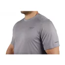 Tricou tehnic MILWAUKEE cu mânecă scurtă gri WWSSG-M WORKSKIN™