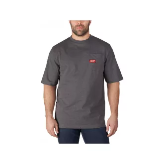 Tricou cu mânecă scurtă MILWAUKEE gri WTSSG-XL
