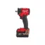 Șofer cu impact MILWAUKEE cu acumulator M18 FIW2F12-502 x (2 x baterie de 5,0 Ah + încărcător)