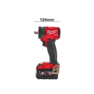   Șofer cu impact MILWAUKEE cu acumulator M18 FIW2F12-502 x (2 x baterie de 5,0 Ah + încărcător)