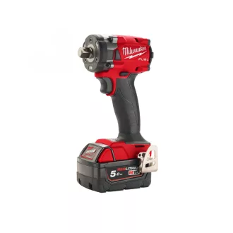   Șofer cu impact MILWAUKEE cu acumulator M18 FIW2P12-502 x cu știft de impact (2 x baterie de 5,0 Ah + încărcător)