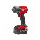 Șofer cu impact MILWAUKEE cu acumulator cu știft de oprire M18 FMTIW2P12-502 x (2 x baterie de 5,0 Ah + încărcător)