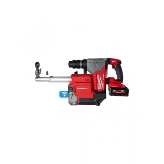   Ciocan combinat fără fir MILWAUKEE cu extractor de praf M18 ONEFHXDEL-552C SDS-Plus (2 baterii de 5,5 Ah + încărcător)