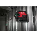 MILWAUKEE Linie încrucișată și laser punct cu auto-aliniere alimentat cu baterie verde M12 CLL4P-0C (fără baterie + încărcător)
