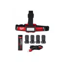 Lampă frontală cu LED reîncărcabilă MILWAUKEE L4HLRP-301 (1 baterie de 3,0 Ah + cablu de încărcare USB)