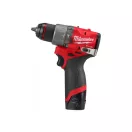 MILWAUKEE Mașină de găurit cu percuție cu acumulator M12 FPD2-202 x (2 x baterii de 2,0 Ah + încărcător)