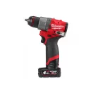 MILWAUKEE mașină de găurit cu acumulator M12 FDD2-402 x (2 x baterie de 4,0 Ah + încărcător)