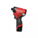 Șofer cu impact MILWAUKEE cu acumulator M12 FID2-202 x (2 x baterie de 2,0 Ah + încărcător)