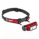 Lumină LED reîncărcabilă pentru cască MILWAUKEE L4HL2-301 (1 x baterie de 3,0 Ah + cablu de încărcare USB)