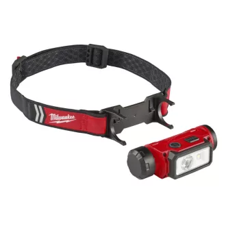   Lumină LED reîncărcabilă pentru cască MILWAUKEE L4HL2-301 (1 x baterie de 3,0 Ah + cablu de încărcare USB)