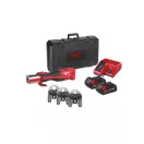 Presă hidraulică fără fir MILWAUKEE M18 BLHPT-202C Set Geberit Mapress (2 x 2,0 Ah baterie + încărcător)