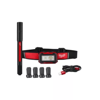   MILWAUKEE Lampă frontală LED pe baterie + lanternă IR HL450PL250 TRUEVIEW™ (cablu de încărcare USB)