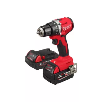   Mașină de găurit cu percuție MILWAUKEE M18 BLPDRC-422C (1 baterie de 4,0 Ah, 1 baterie de 2,0 Ah + încărcător)