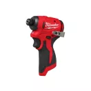 MILWAUKEE Șurubelniță cu impact fără fir 1/4" HEX M12 BLIDRC-0 124 Nm (fără acumulator și încărcător)