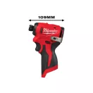 MILWAUKEE Șurubelniță cu impact fără fir 1/4" HEX M12 BLIDRC-0 124 Nm (fără acumulator și încărcător)