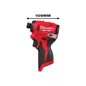   MILWAUKEE Șurubelniță cu impact fără fir 1/4" HEX M12 BLIDRC-0 124 Nm (fără acumulator și încărcător)
