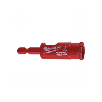   Freză circulară MILWAUKEE Diamond cu suport de biți Diamond Plus™ umed/uscat de 15 mm