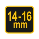 VOREL Indoitor de fier beton 14-16 mm 25 x 16 x 6 mm