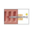 CELO Diblu din plastic pentru material tubular HBR 10 x 100 + șurub 7,0 x 105 (5 buc)