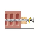 CELO Diblu din plastic pentru material tubular HBR 10 x 100 + șurub 7,0 x 105 (5 buc)