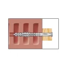 CELO Diblu din plastic pentru material tubular HBR 10 x 100 + șurub 7,0 x 105 (5 buc)