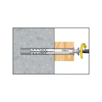 CELO șurub diblu plastic 10-115 SKS (5 buc)