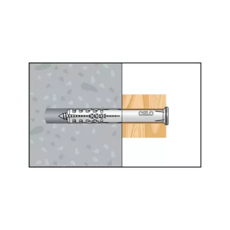 CELO șurub diblu plastic 10-115 SKS (5 buc)