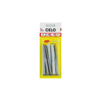   CELO Diblu din plastic pentru material tubular HBR 10 x 135 + șurub 7,0 x 142 (5 buc)