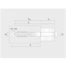 CELO Diblu din plastic pentru material tubular HBR 10 x 135 + șurub 7,0 x 142 (5 buc)