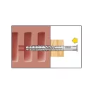 CELO Diblu din plastic pentru material tubular HBR 10 x 160 + șurub 7,0 x 167 (5 buc)