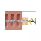 CELO Diblu din plastic pentru material tubular HBR 10 x 160 + șurub 7,0 x 167 (5 buc)