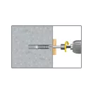 Diblu universal din plastic CELO MZ 12 x 72 + șurub pentru lemn 8,0 x 90 (2 buc)