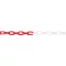 Lant plastic rosu-alb 6 mm x 25 m